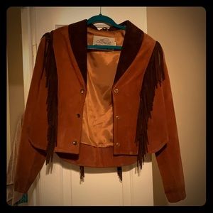 M Fringe leather jacket